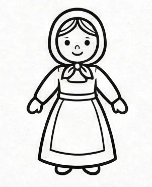 a drawing of a girl in a dress 9.webp